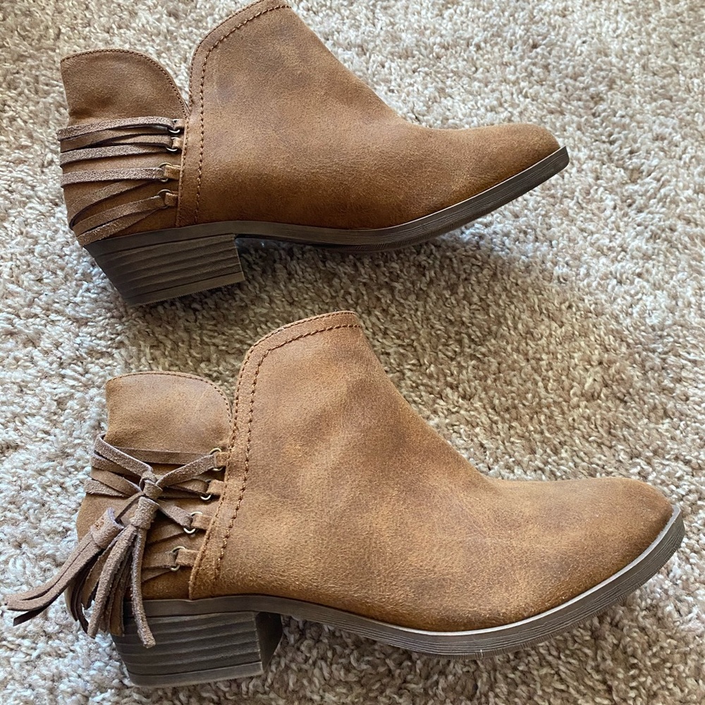 Brown booties